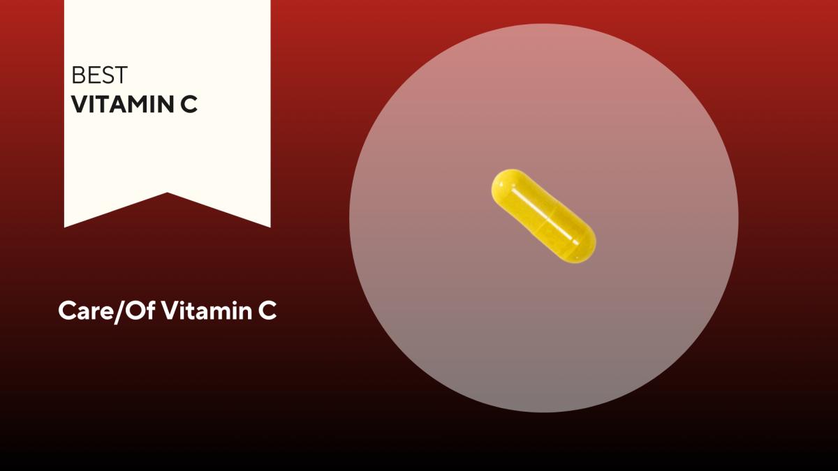 A yellow capsule of care/of vitamin c our pick for the best vitamin c