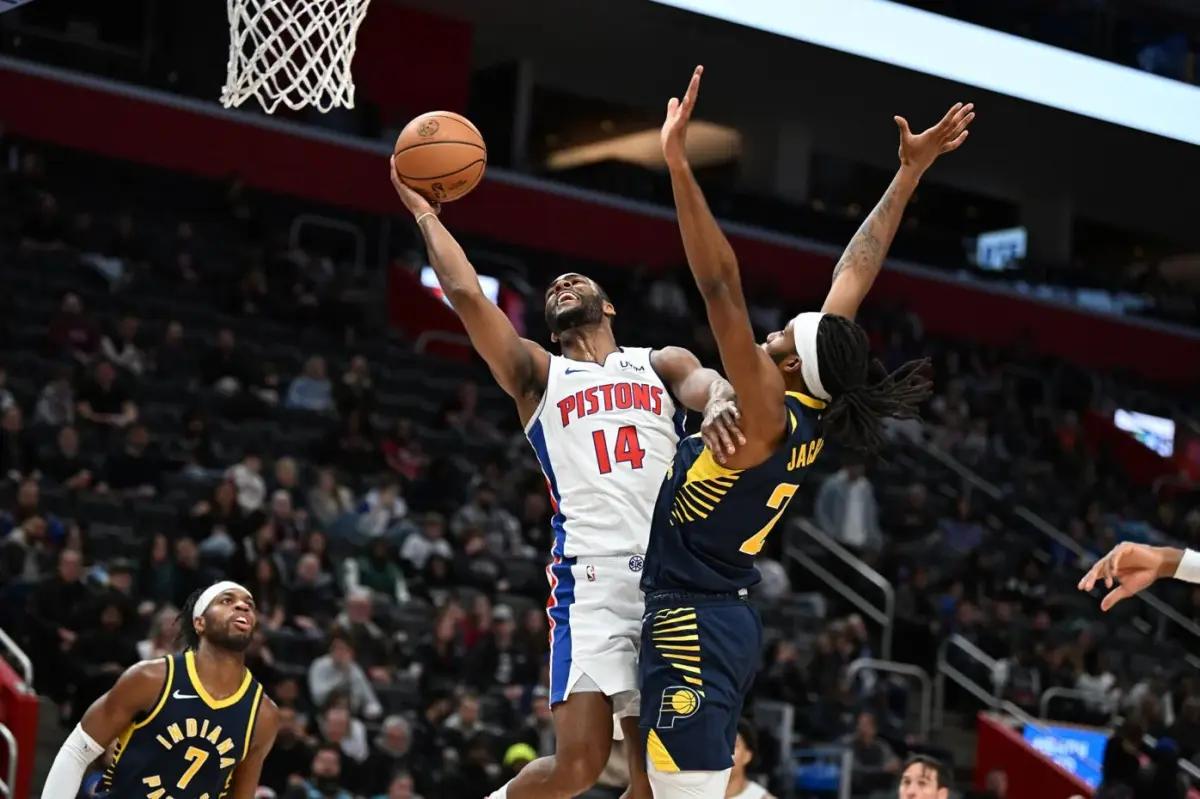 Alec Burks is averaging 9.9 points per game this season for the Detroit Pistons. 