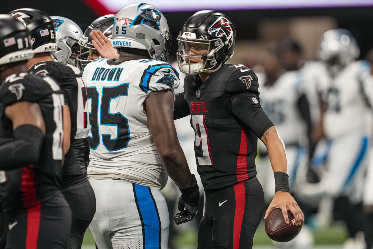 Derrick Brown and the Carolina Panthers will play against desmond Ridder and the Atlanta Falcons in Week 15. 