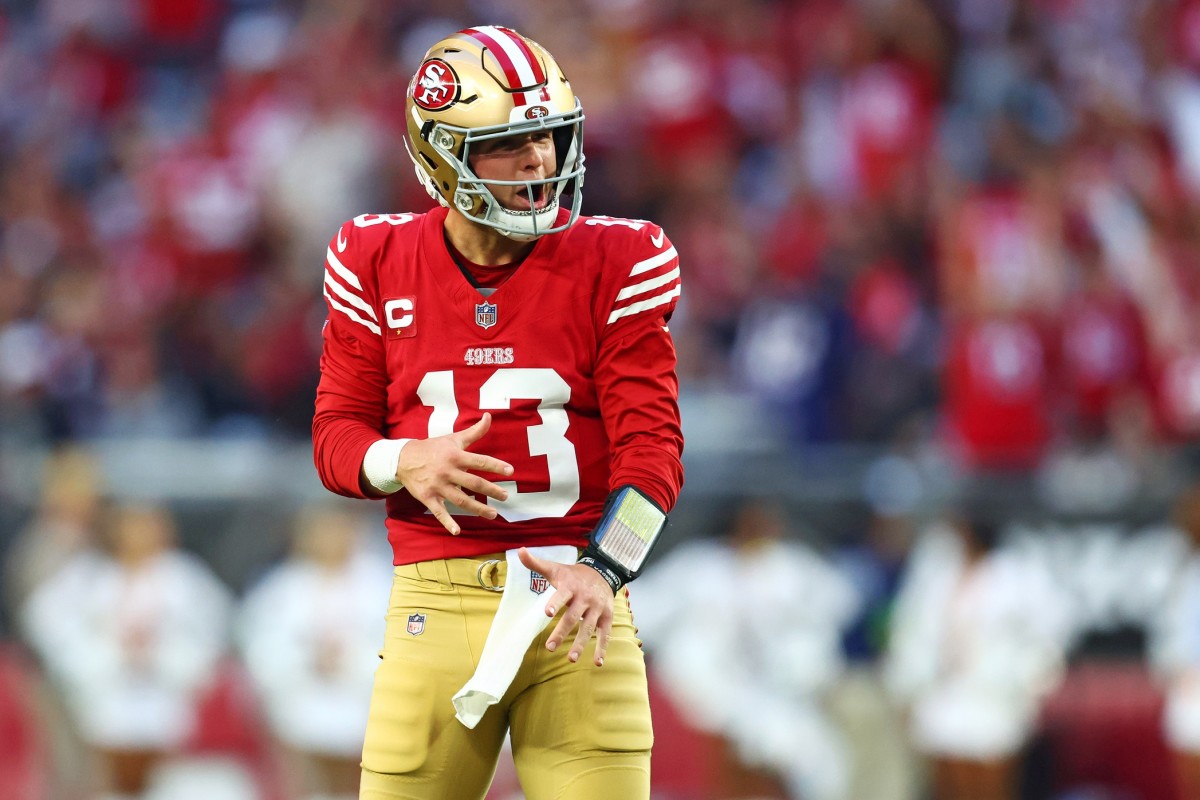 San Francisco quarterback Brock Purdy tossed four touchdown passes against the Cardinals in Week 15.