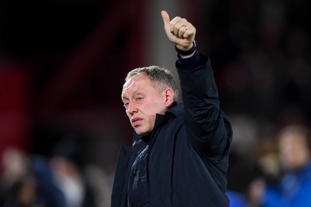 Steve Cooper pictured during his final game as Nottingham Forest manager - a 2-0 home loss to Tottenham Hotspur in December 2023