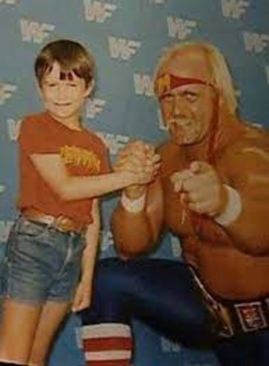 Hulk Hogan and a young Randy Orton