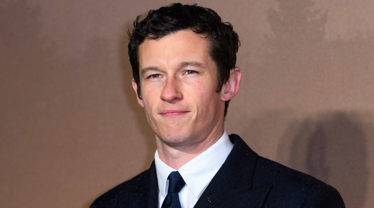 Actor Callum Turner poses for a photo at a screening for ‘The Boys in the Boat.’