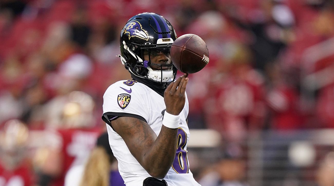 Baltimore Ravens quarterback Lamar Jackson during the Christmas Day win against the San Francisco 49ers.