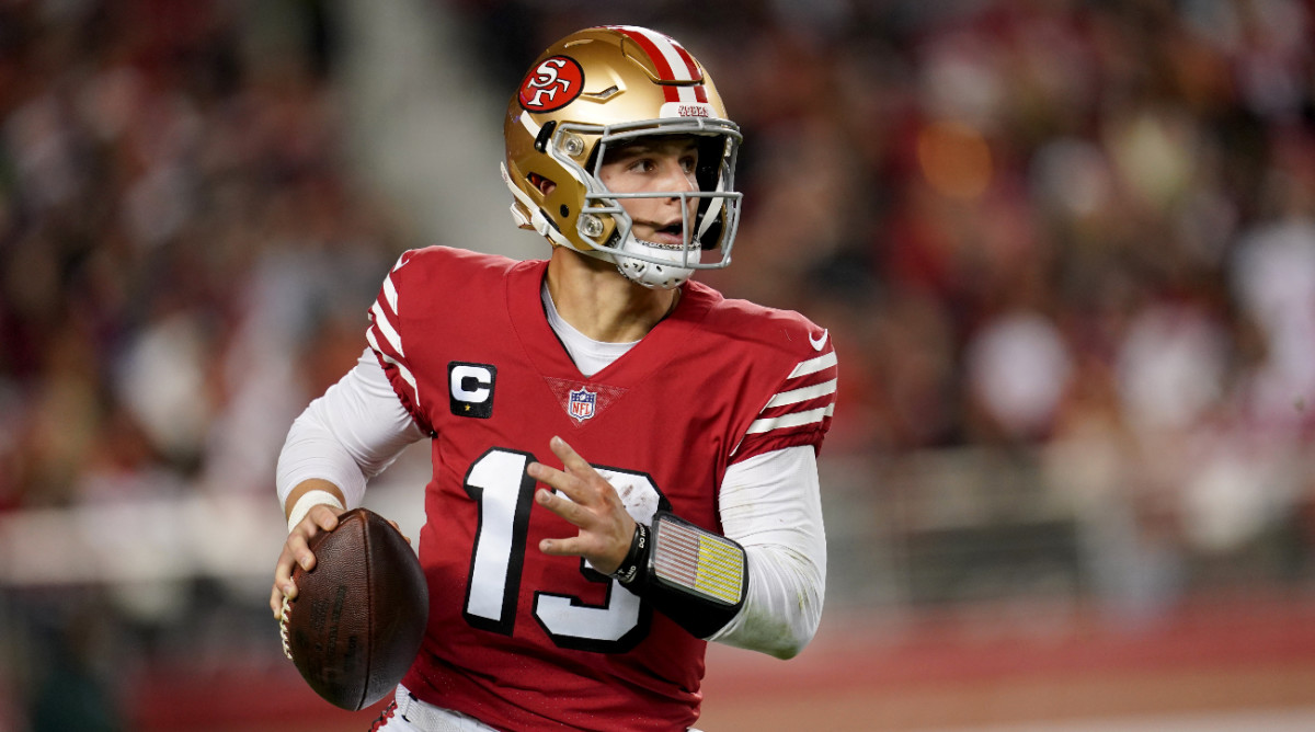 San Francisco 49ers quarterback Brock Purdy threw four interceptions against the Baltimore Ravens, ending his bid to win the MVP.