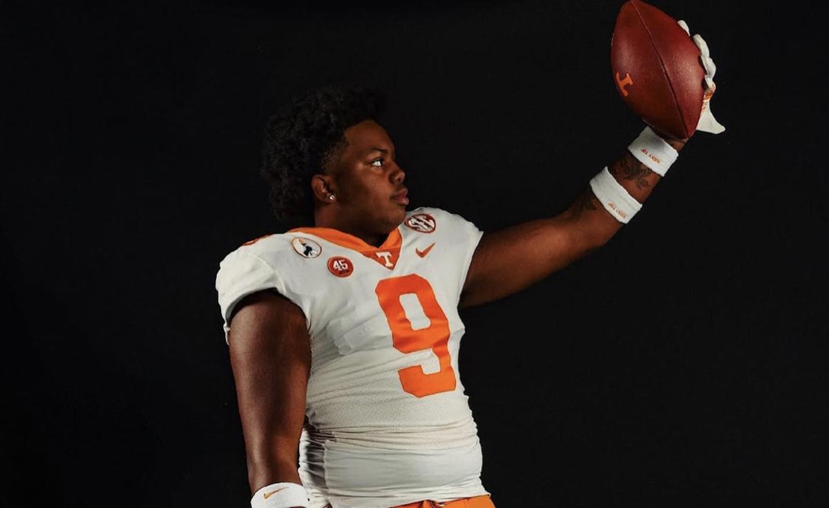2025 4-star DL Ethan Utley during an unofficial visit to Tennessee. (Photo courtesy of Ethan Utley)