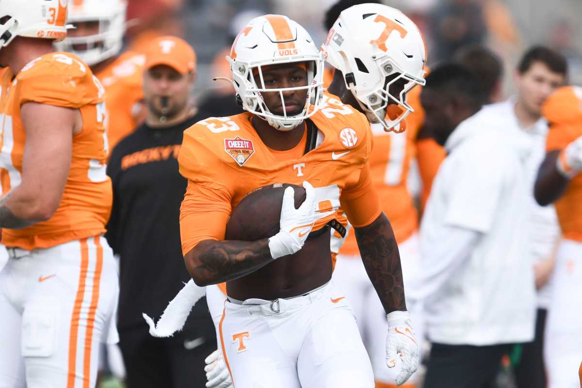 Tennessee Volunteers RB Cameron Seldon before the win over Iowa. (Photo by Saul Young of the News Sentinel)