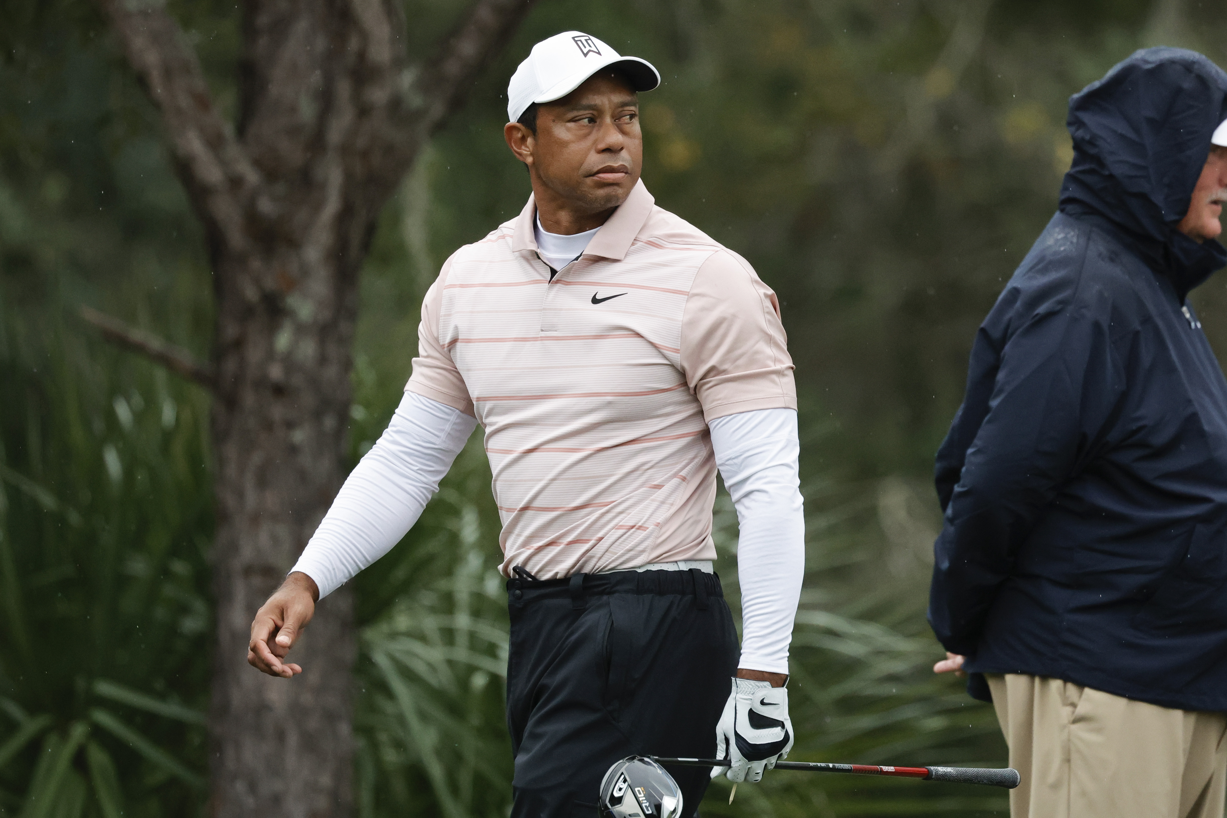 Dec 16, 2023; Orlando, Florida, USA; Tiger Woods walks on the seventh hole during the PNC Championship at The Ritz-Carlton Golf Club. Mandatory Credit: Reinhold Matay-USA TODAY Sports