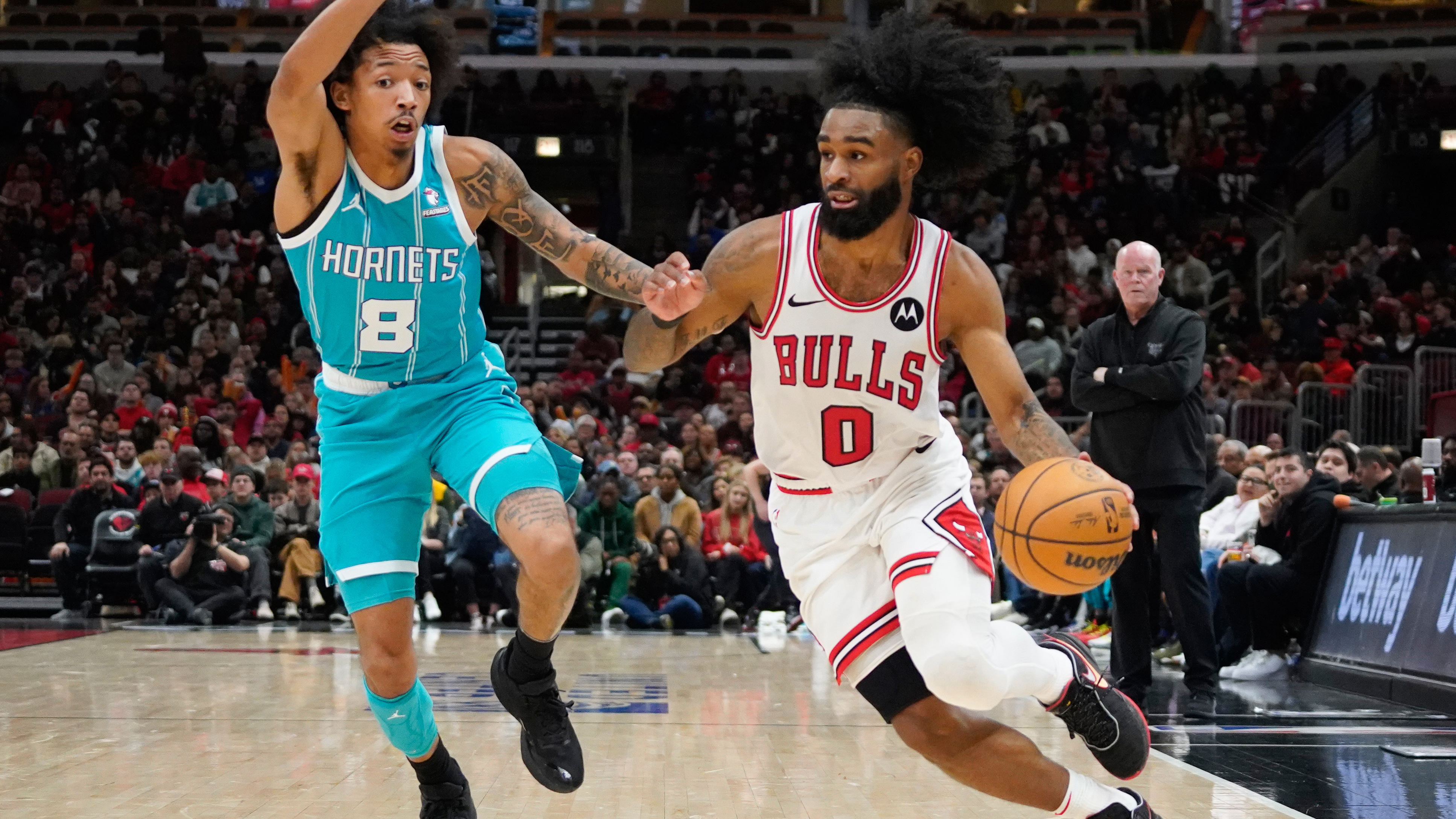 Chicago Bulls guard Coby White.