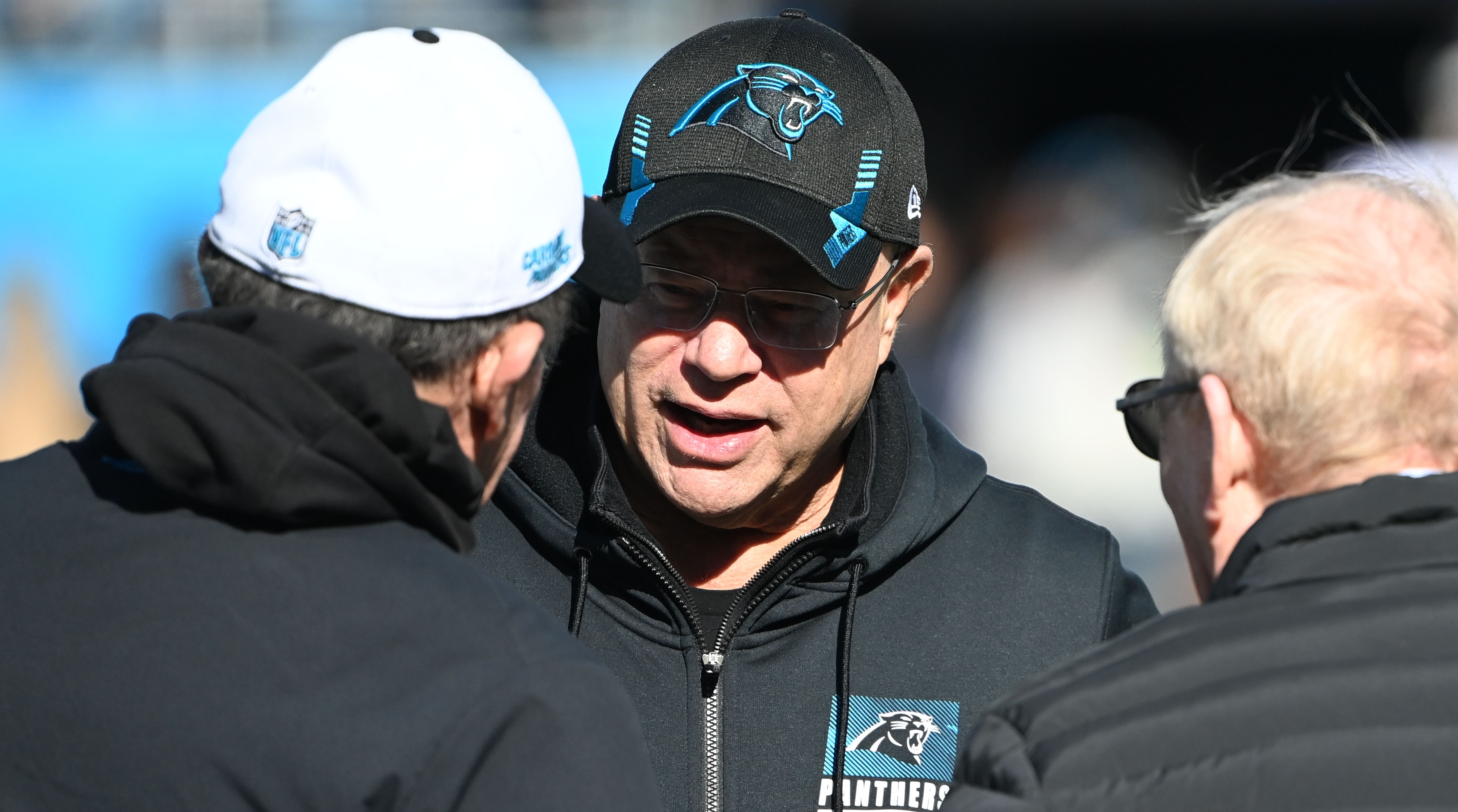 Panthers owner David Tepper looks on before a game.