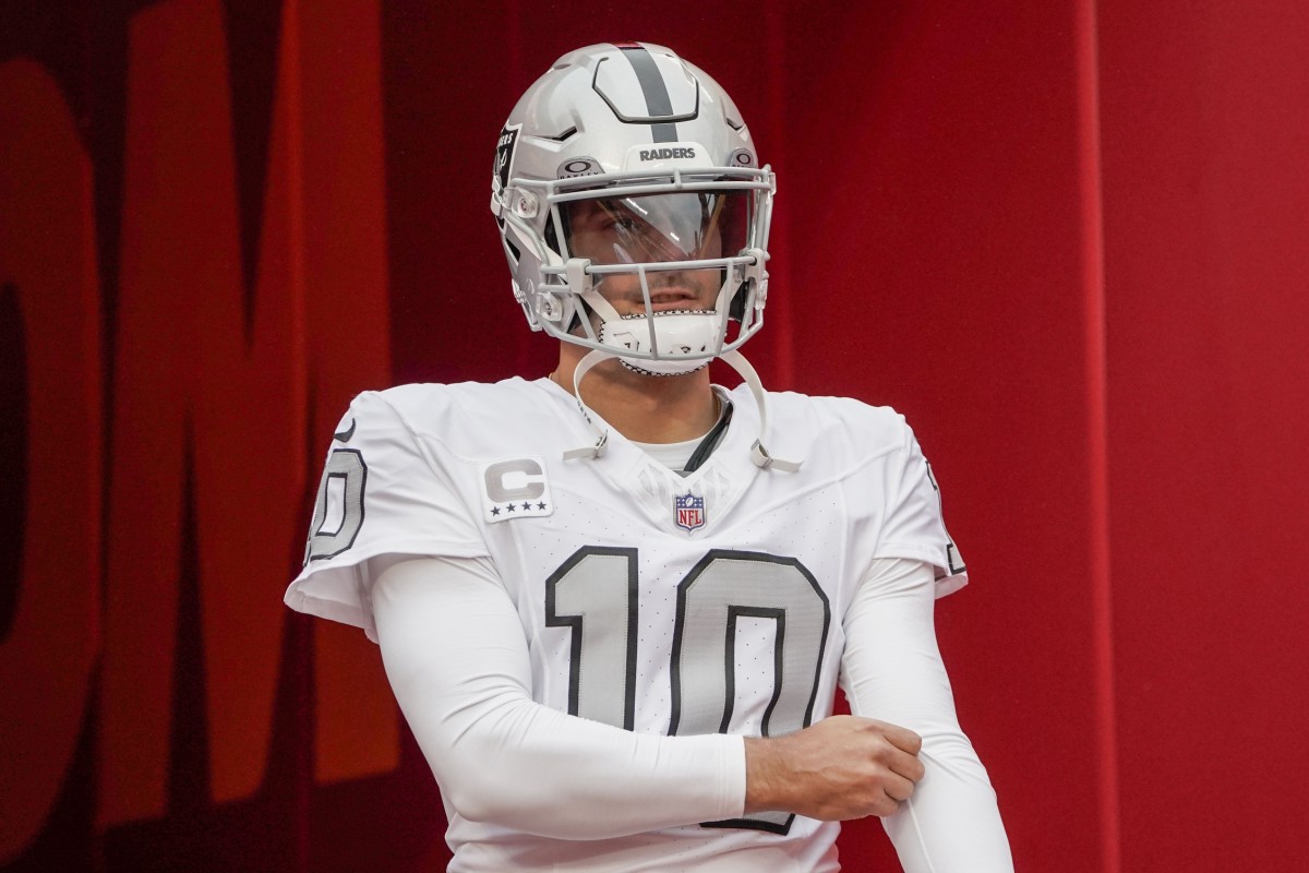The Las Vegas Raiders signed quarterback Jimmy Garoppolo to a three-year, $72.75-million contract last March.