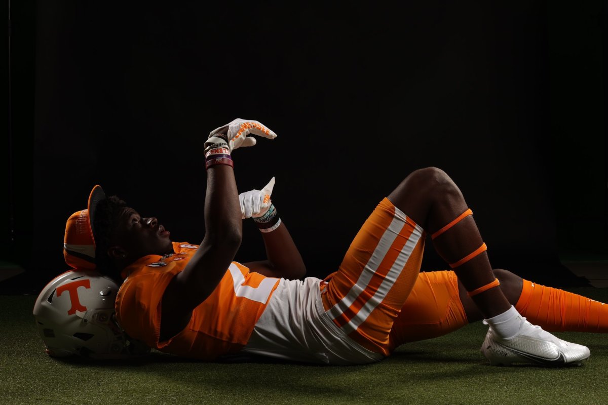 2025 4-star CB Onis Konanbanny during an unofficial visit to Tennessee. (Photo courtesy of Onis Konanbanny)