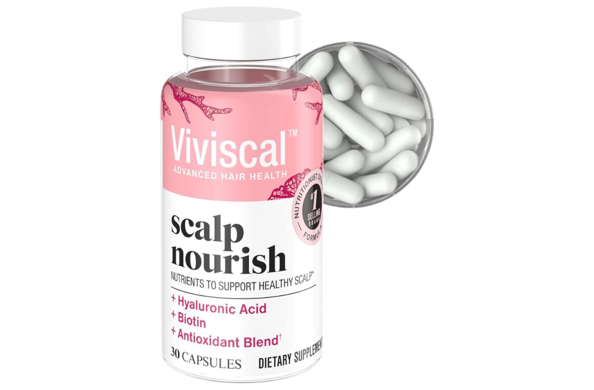 The Viviscal Scalp Nourish Supplement against a white background.