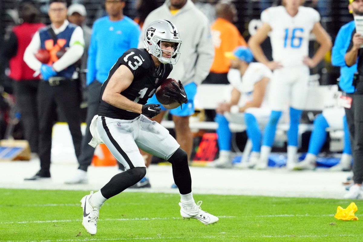 Las Vegas Raiders wide receiver Hunter Renfrow has one year left on his two-year, $32.329-million contract.