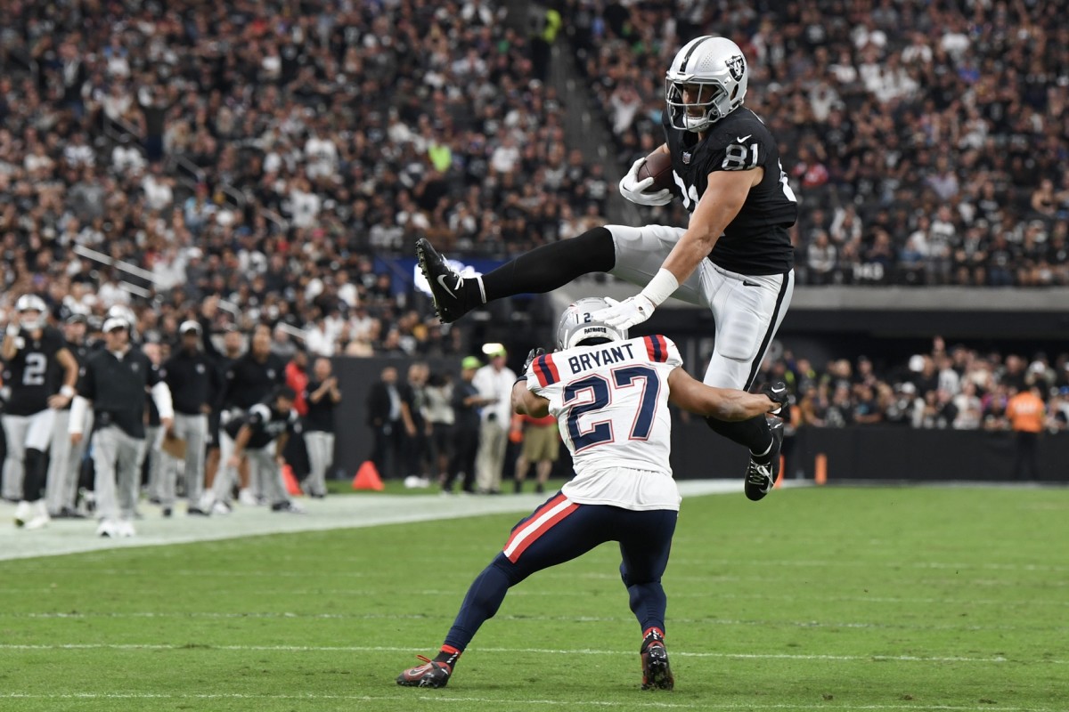 The Las Vegas Raiders have a veteran presence at tight end in Austin Hooper. 