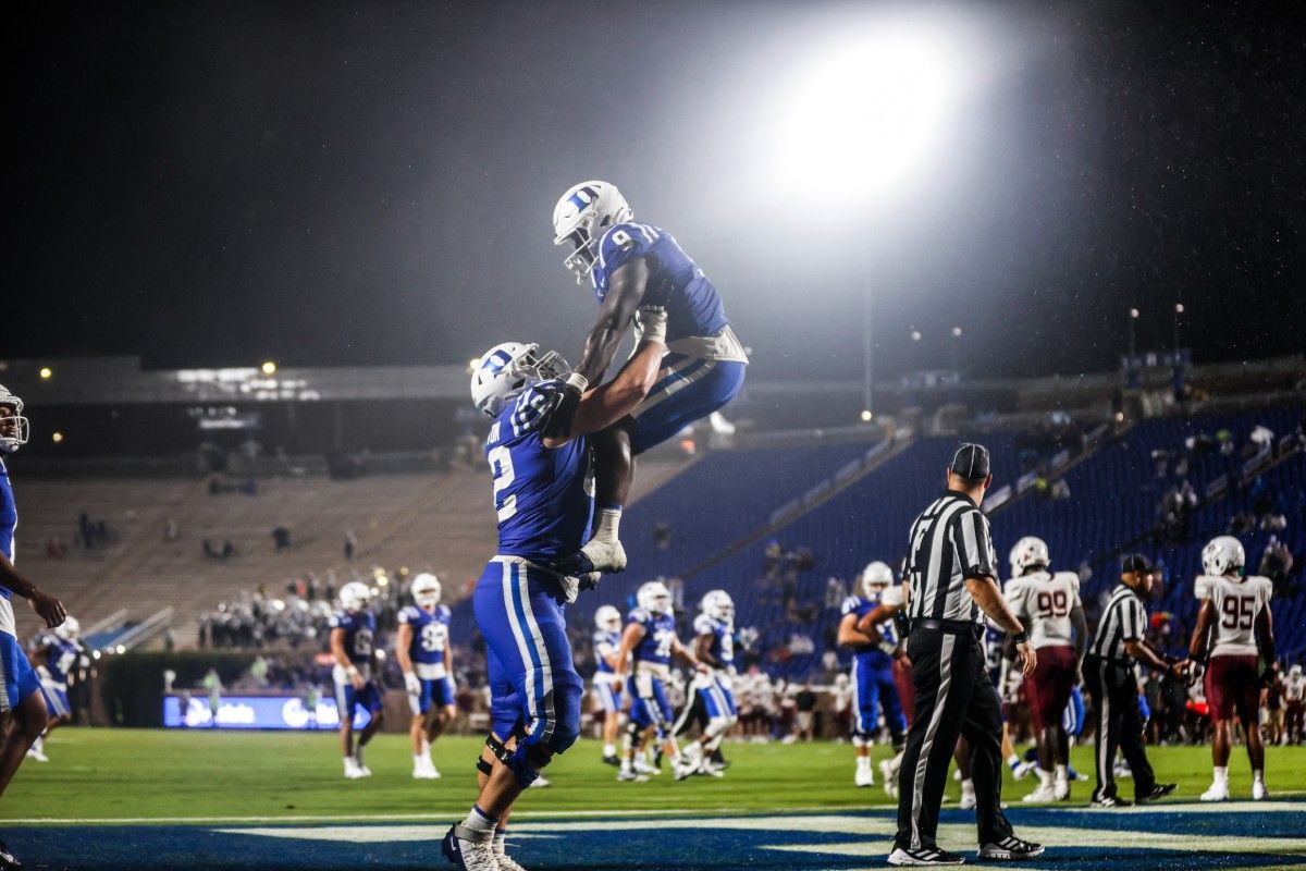 Duke offensive lineman Graham Barton.