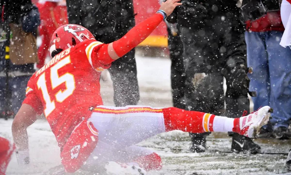 Mahomes in the snow