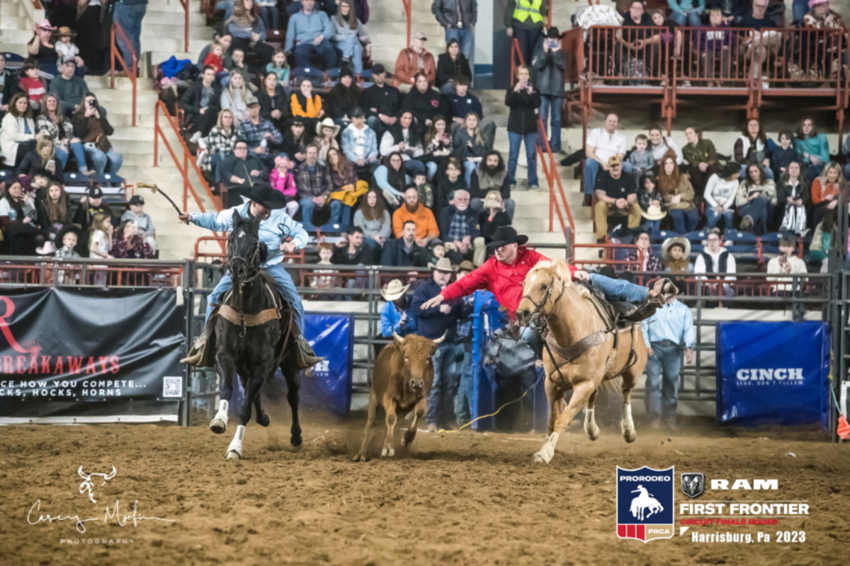 Steer wrestler A.J. Williams picked the rodeo average and season-culminating First Frontier Circuit Finals titles in Pennsylvania over the weekend.