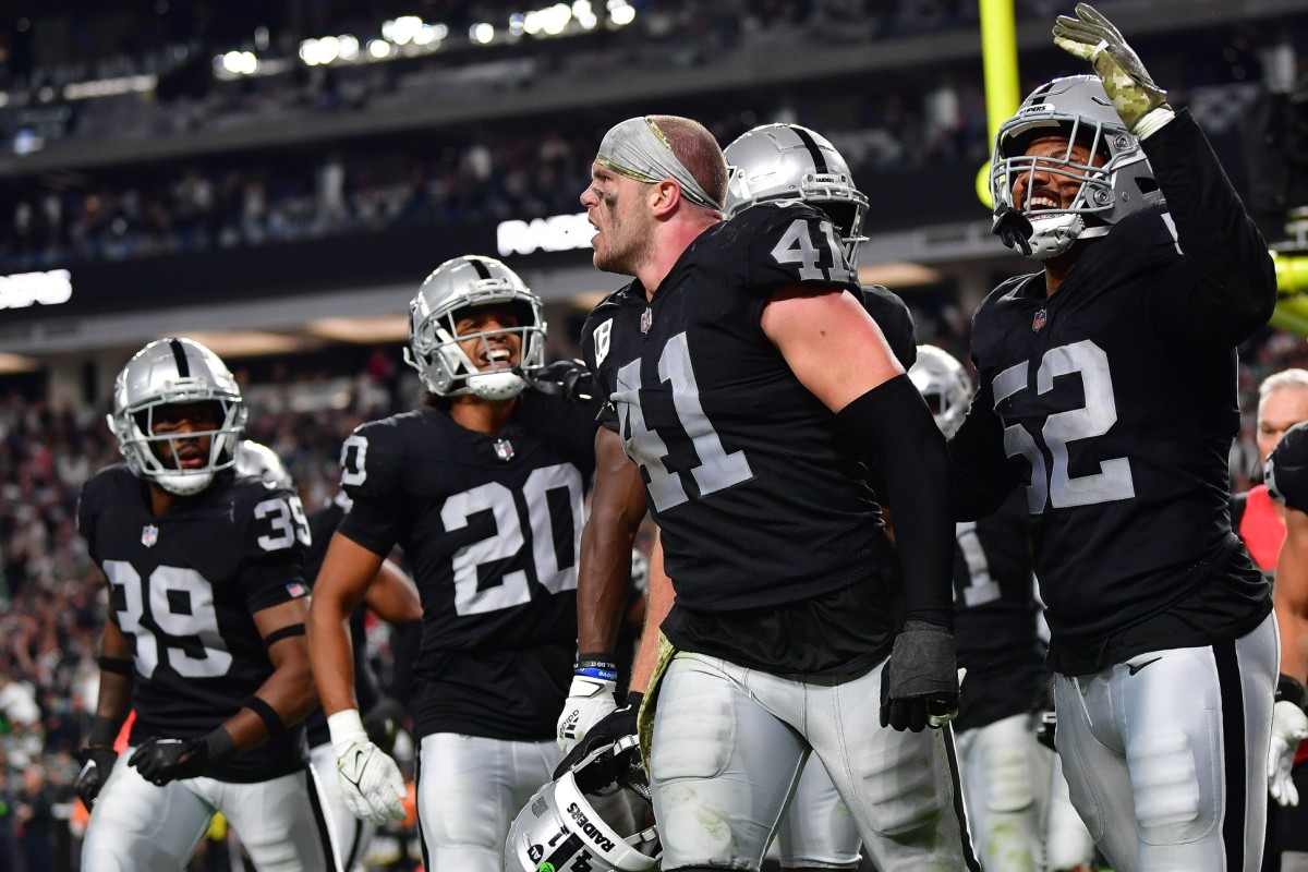 Las Vegas Raiders linebacker and team captain Robert Spillane signed a two-year, $7-million contract last offseason.