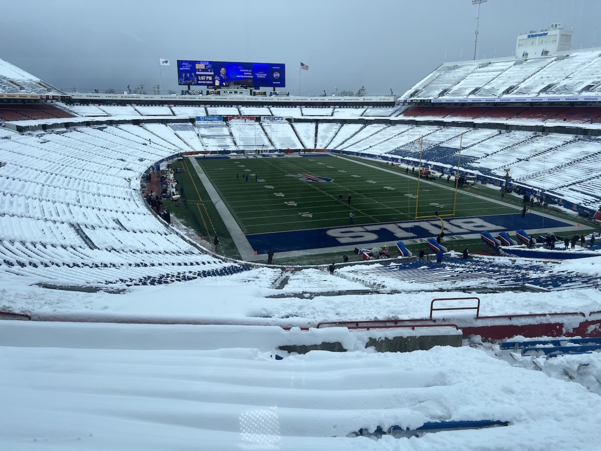 Pittsburgh Steelers Weather Update Bills Stadium Covered in Snow