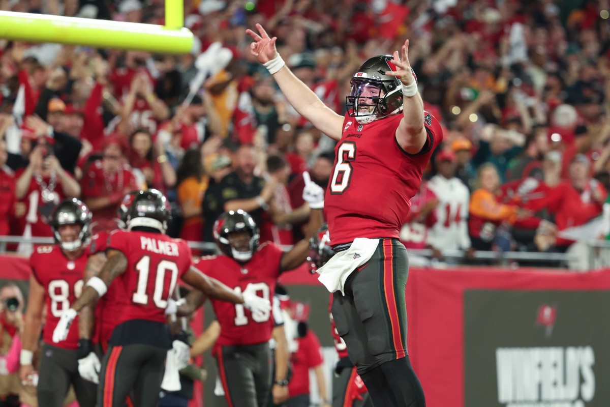 Tampa Bay quarterback Baker Mayfield led the Buccaneers past the Philadelphia Eagle to advance to NFC divisional round.