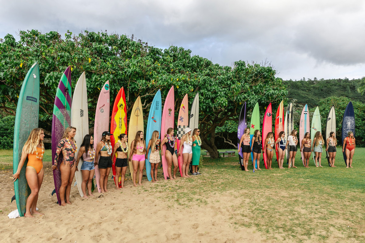 Opening ceremony for the Red Bull Magnitude at Waimea Bay this winter.