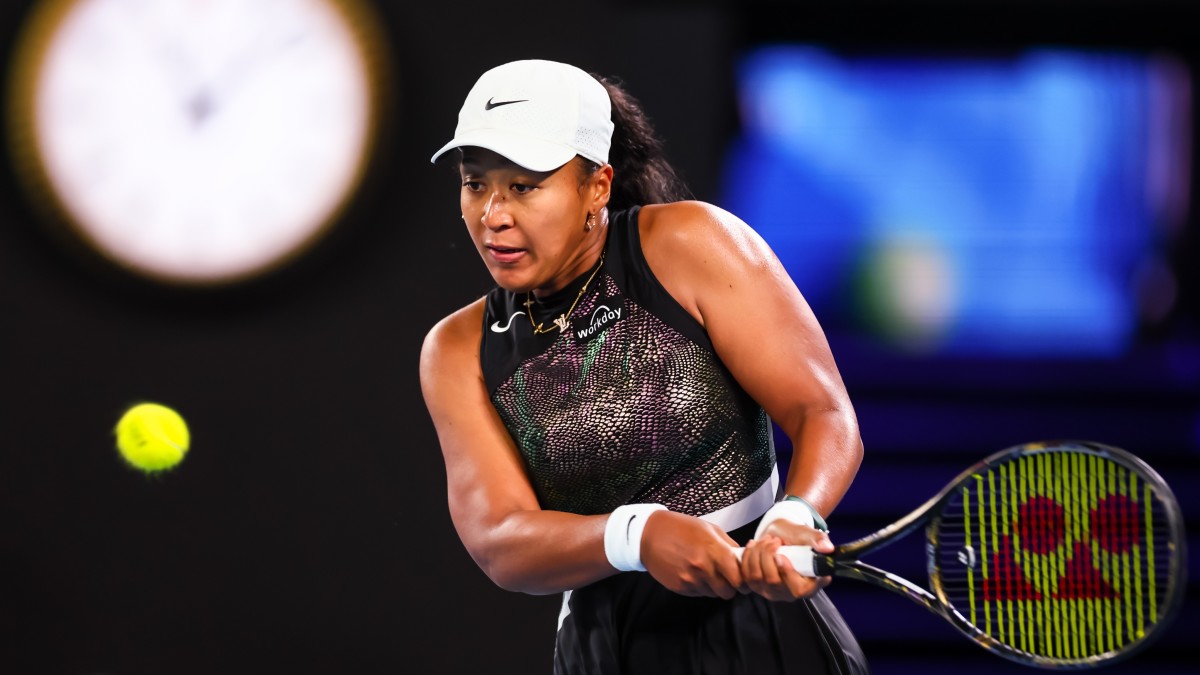 Naomi Osaka plays in the first round of the Australian Open
