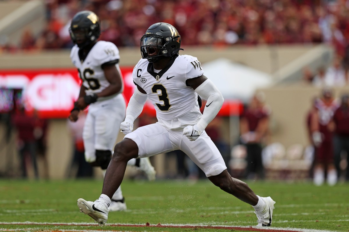 The Las Vegas Raiders could add athleticism and ball skills to their secondary if they select Wake Forest safety Malik Mustapha in the 2024 NFL Draft.