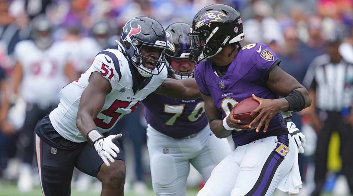 Lamar Jackson and the Ravens defeated the Texans in week 1, 25-9.
