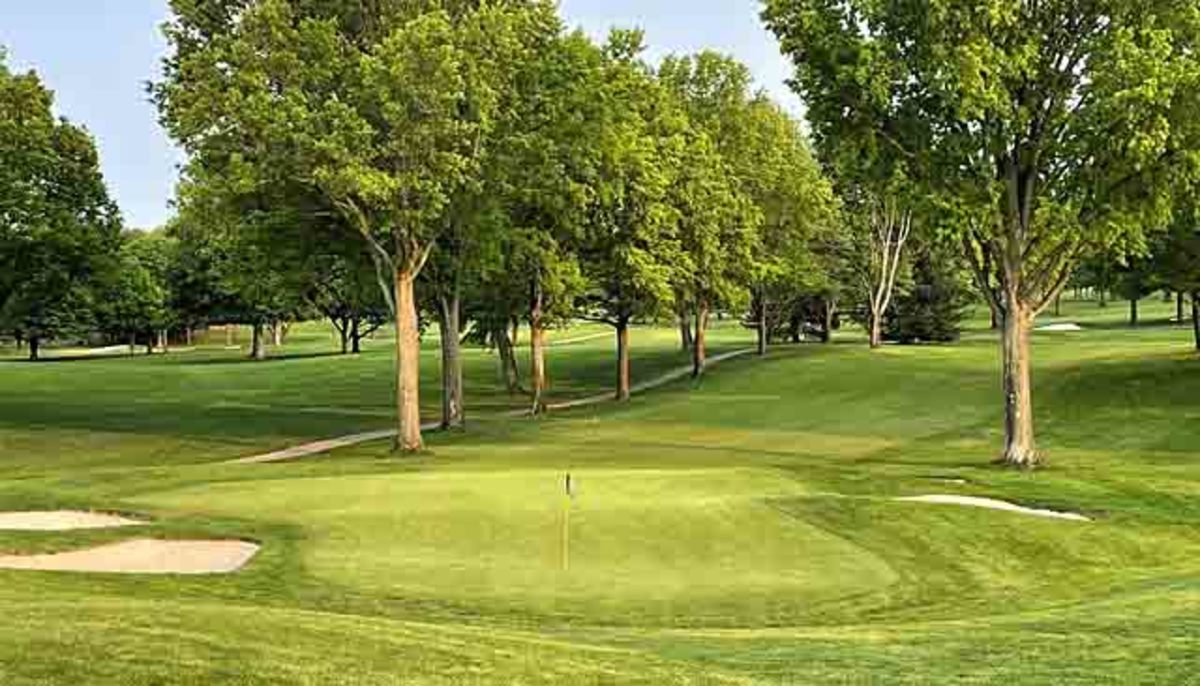 The 18th green at Firestone CC's South Course.
