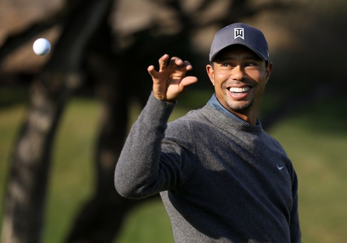 Tiger Woods shows his lighter side, but for more than 23 years he has sunk his teeth into opponents on the PGA Tour, extracting 82 victories and an amazing list of all-time hits.