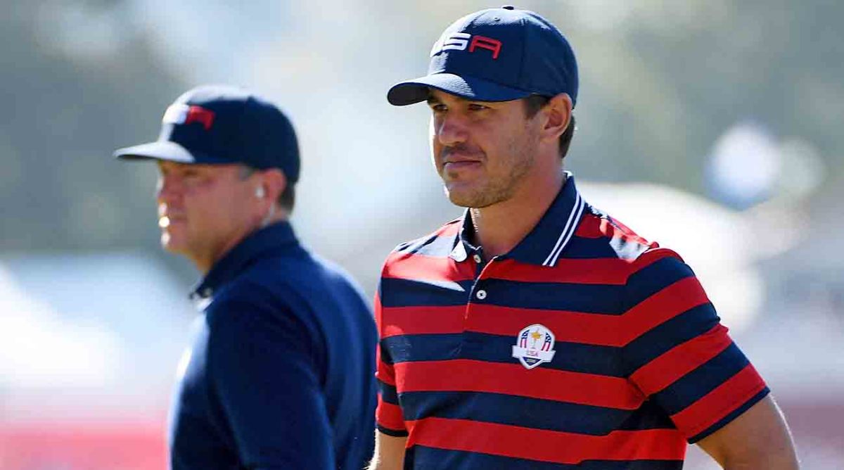 Brooks Koepka of the United States is pictured at the 2016 Ryder Cup at Hazeltine National Golf Club in Chaska, Minnesota.
