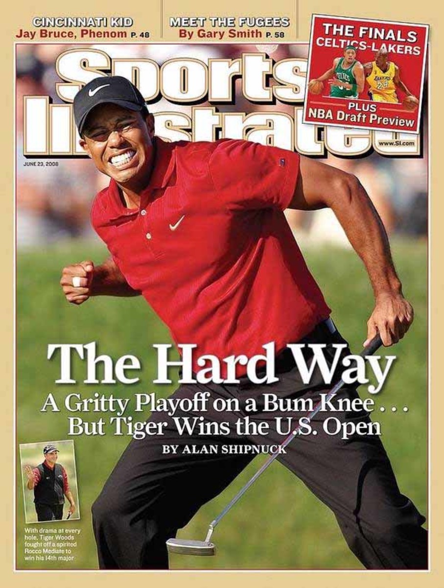 Woods made the cover of SI after his win. (But the NBA Finals did receive some space in the top right as well.)