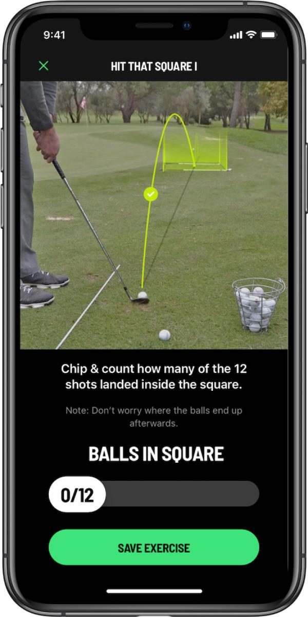 The Core Golf app combines game improvement with a gamification element. 