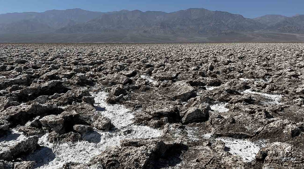 Devils Golf Course is pictured in Death Valley, California.