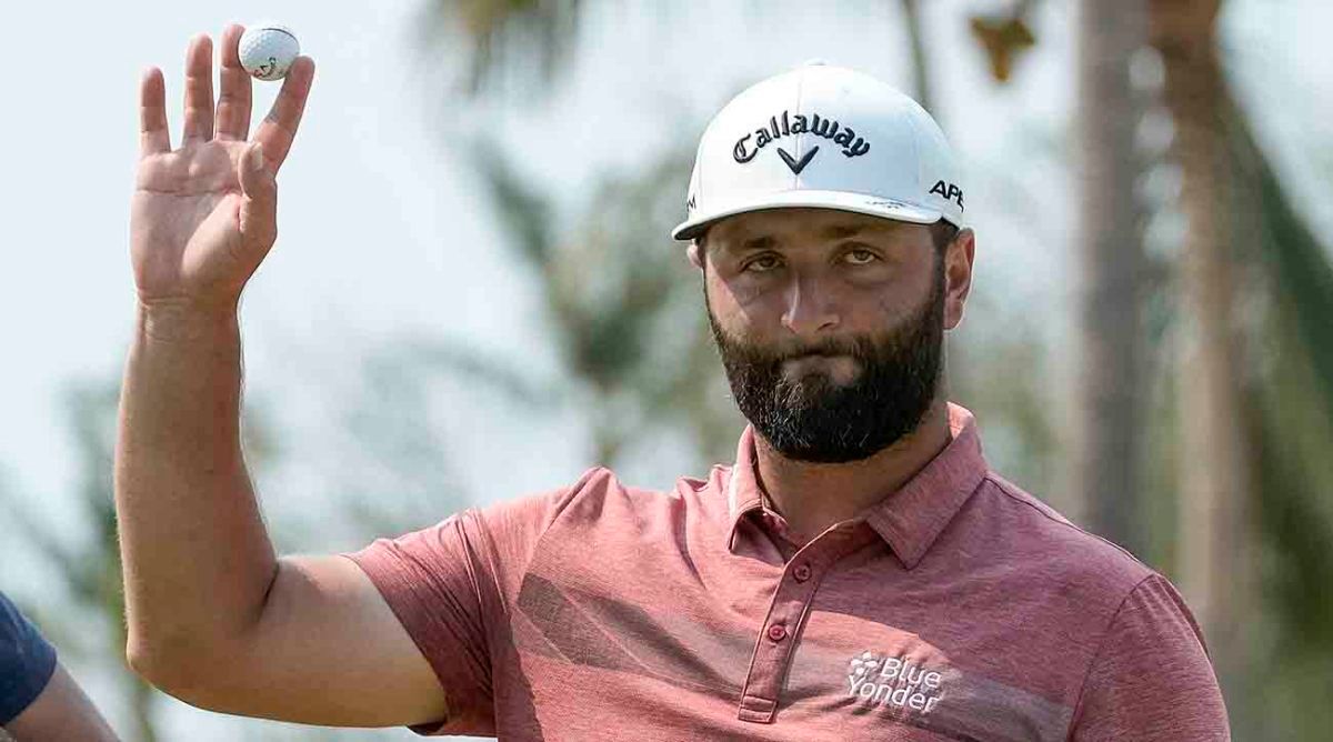 Jon Rahm is pictured at the 2023 Mexico Open.