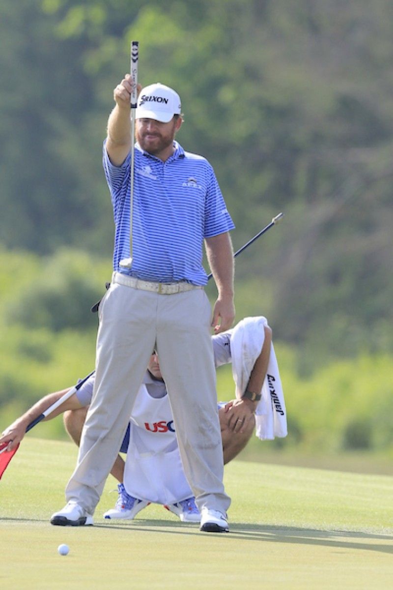 J.B. Holmes strikes a familiar pose.