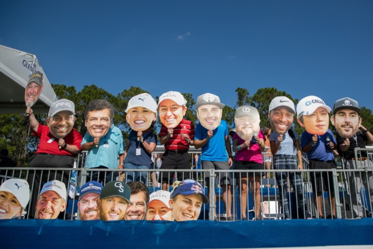 Fans get into the spirit of the LPGA’s season-opening party, otherwise known as the Diamond Resorts Tournament of Champions, last week in Lake Buena Vista, Fla. 