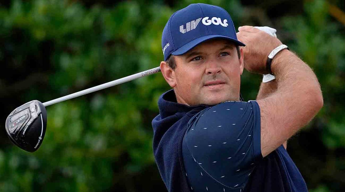 Patrick Reed is pictured during the 2022 British Open.