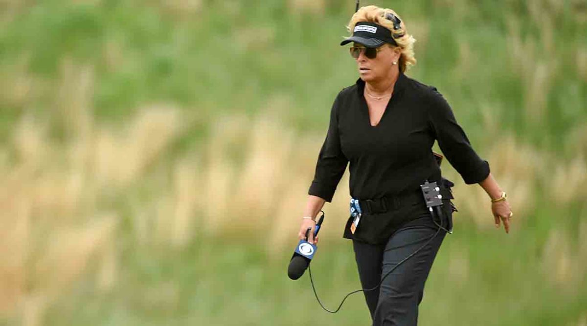 CBS on-course reporter Dottie Pepper is pictured at the 2019 PGA Championship.
