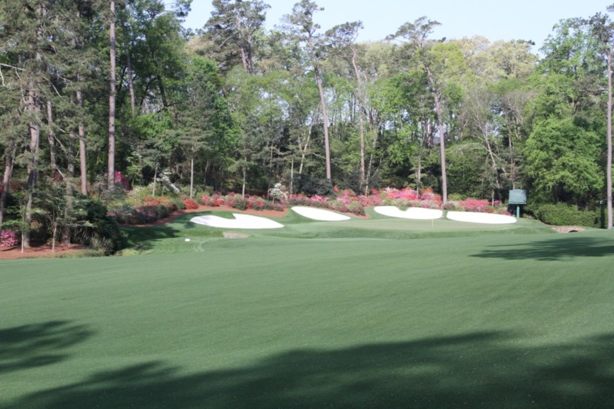 The 510-yard, par-5 13th hole at Augusta (Ga.) National Golf Club