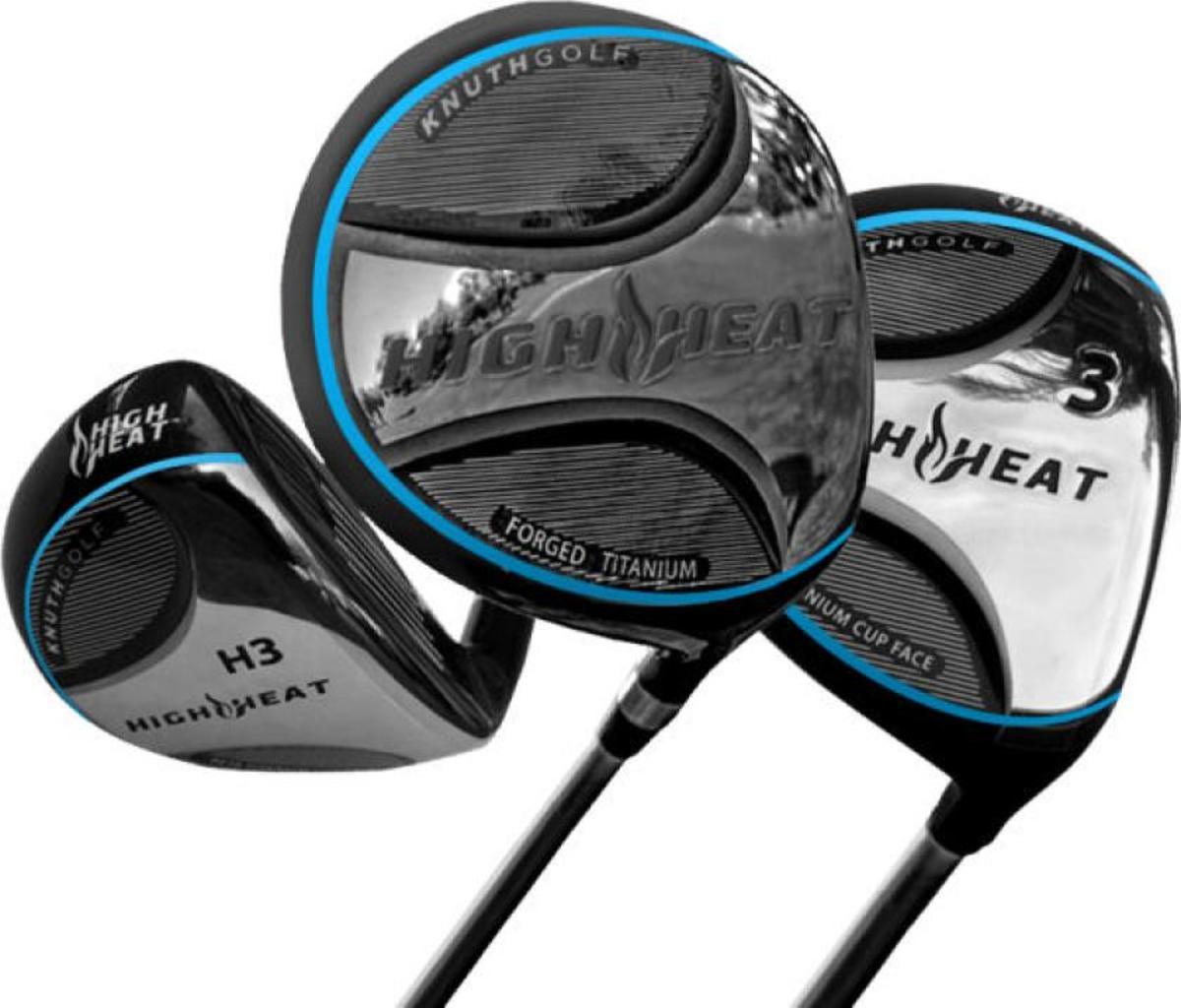 PHOTO COURTESY OF KNUTH GOLF Knuth Golf applies 3TrampTech design to its High Heat fairway woods.