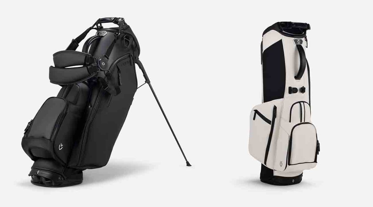 Vessel's Players IV stand bag is pictured in black and white.