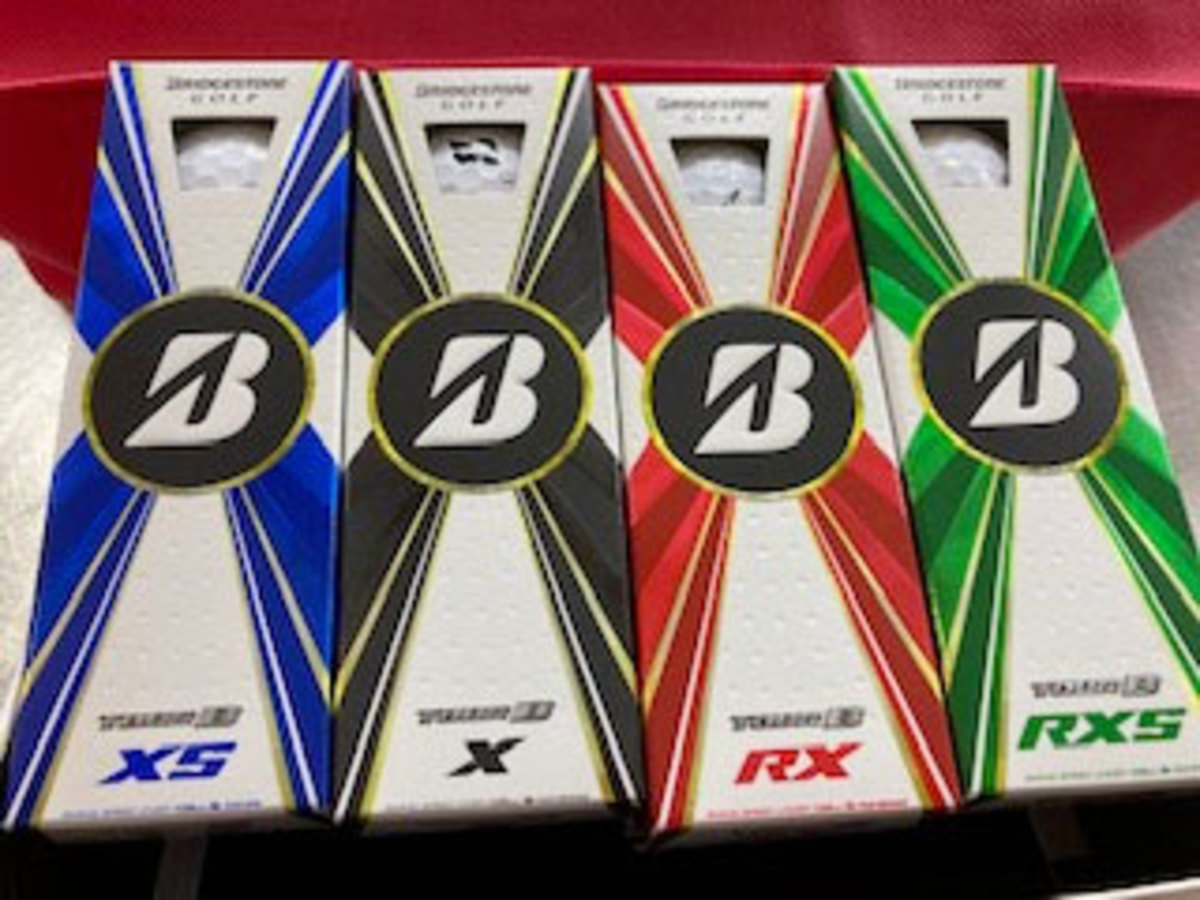 Bridgestone golf balls.