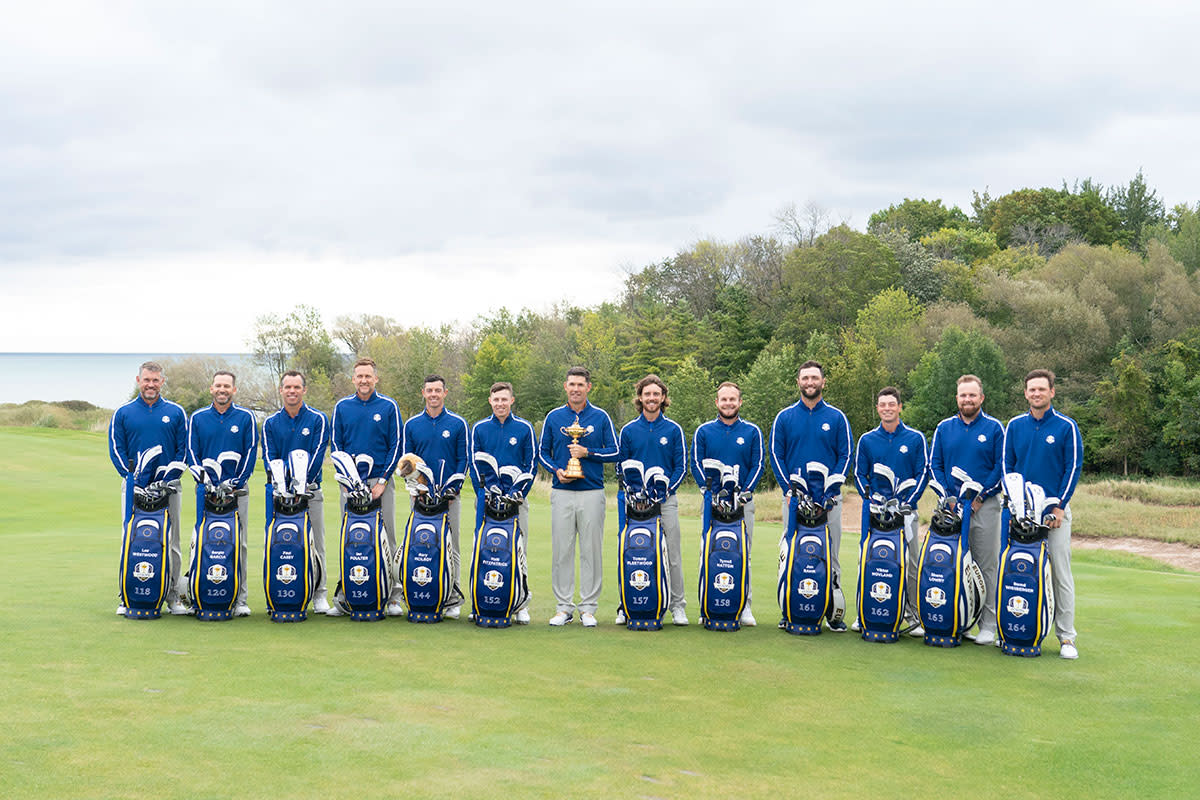 The 2021 European Ryder Cup team.