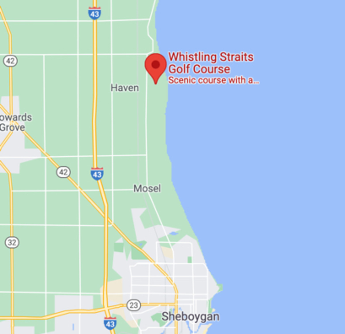google-map-whistling-straits