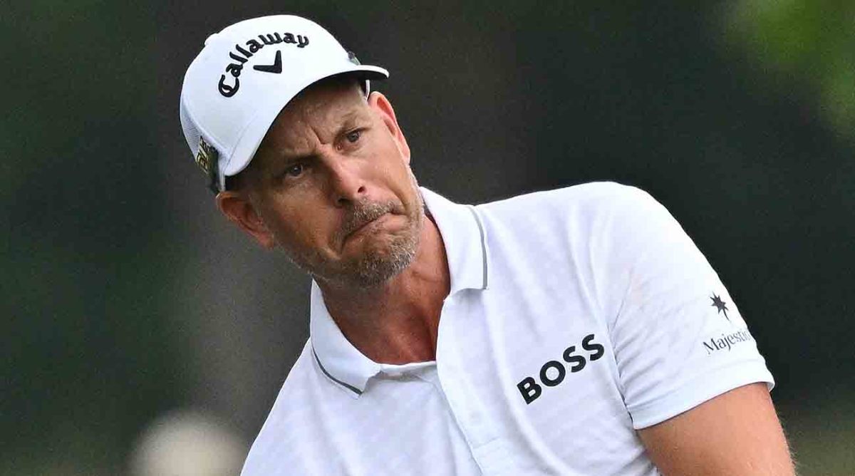 Henrik Stenson is pictured at the 2022 LIV Golf Invitational Chicago.