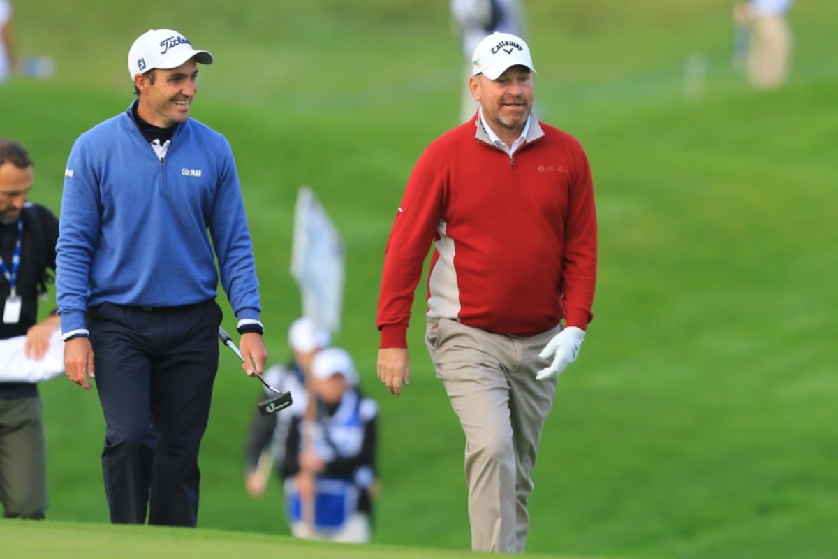 Edoardo Molinari (left) and Thomas Bjorn have emerged as key proponents on a European Tour that is determined to pick up the pace. 