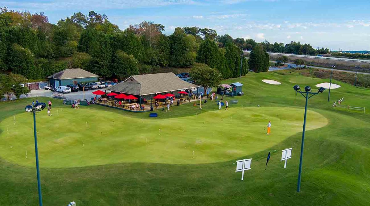 The putting course is pictured at 3's in Greenville, S.C.