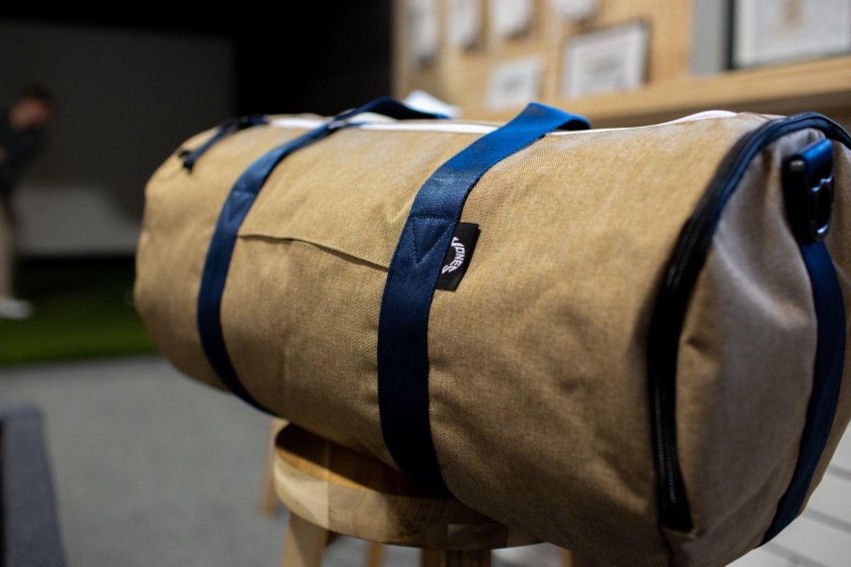 The Varsity duffle is one of the many accessories that Jones Sports Co. has added to its product line since founder George Jones began the company in his Portland, Ore., basement in 1971.